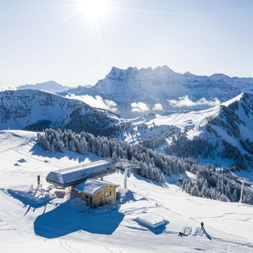 Bergstation skilift Châtel