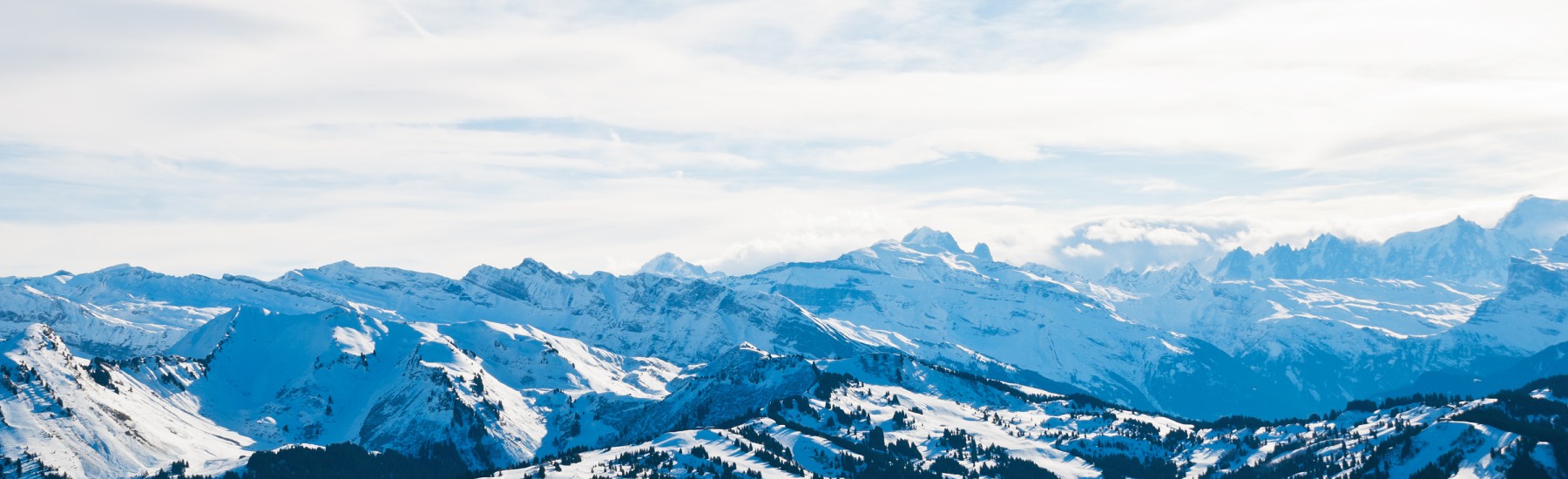 De bergen in Portes du Soleil