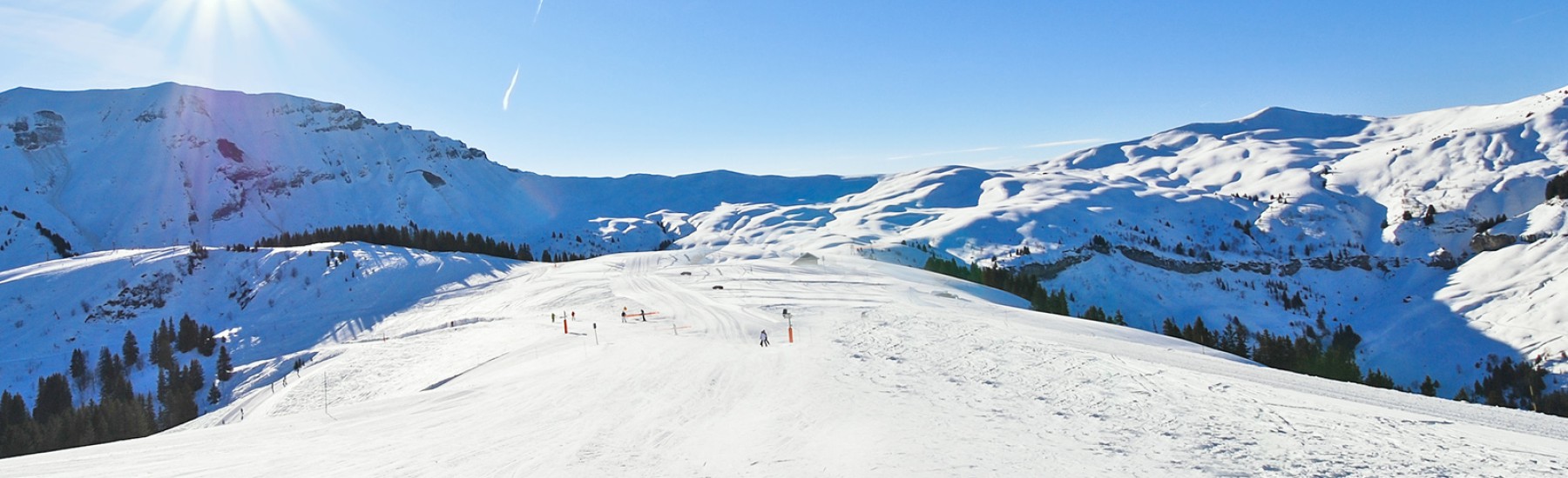 Skipiste tussen morzine en avoriaz