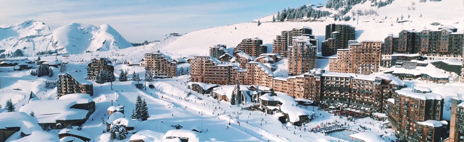 Avoriaz resort in de winter