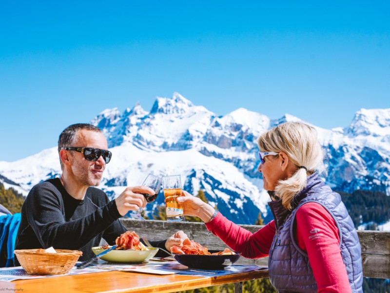 avoriaz eten op de berg